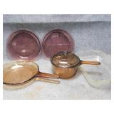 Glass Pyrex, & Vision Corning Cookware