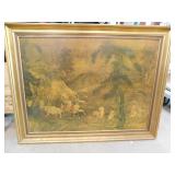 Large Framed Asian Print