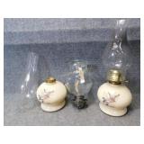 Assorted Hurricane Lamps/Parts