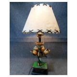 Tulip Design Metal Base Table Lamp