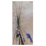Large Lot of Fishing Rods & Reels
