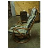 Mid-Century Cane Rocker w/Swivel Base
