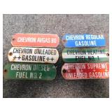 6 Porcelain Sign Gas Pump signs