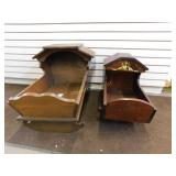 Two Wooden Baby Cradles