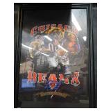 Large Framed Chicago Bears Poster
