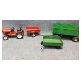 Vintage Ertle Metal Toys including Snapper Mower