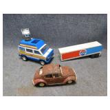 Vintage Tonka TV5 Van, Pepsi Trailer and more