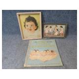 Vintage Dionne Quintuplets Book & Photos