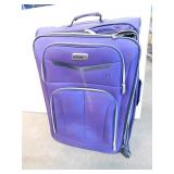 Large Purple Coleman Suitcase