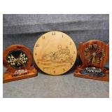 NASCAR Wood Clocks & Cars