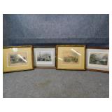 Four Old Framed Prints