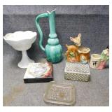 Vintage Bambi Planter, Milk Glass and more