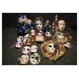 Ceramic & Porcelain Clowns & Masks