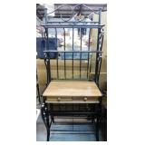 Metal & Wood Bakers Rack