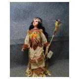 Native American Porcelain Doll