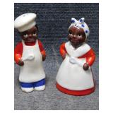 Black Americana Salt & Pepper Shakers