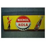 Vintage Nichol kola sign