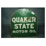 Vintage Quaker State  Double sided 1950