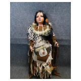 Native American Porcelain Doll