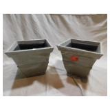 2-16" Resin Patio Planters