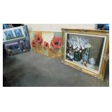 3 Floral Wallhangings