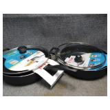 Two T-Fal 5qt Cookers w/Glass Lids