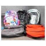 Three Backpacks & Two Messenger Bags