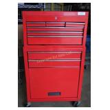 Red Toolbox and Cart with Storage