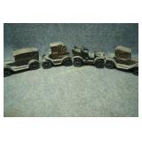 Four Cast Iron Antique Car Banks