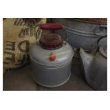 Vintage Metal Items Wash Tub Kettle Water Thermos