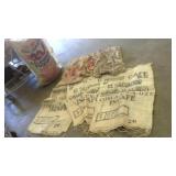 12 Burlap Sacks