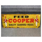 VINTAGE FEED COOPER SIGN
