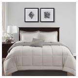 alcove Solid Color Microfiber Reversible Comforter