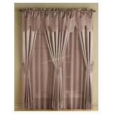 McLeland Design Halley 6-Pc. One-Rod Drapery Sets