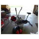 Exercise Bike and Punching Bag