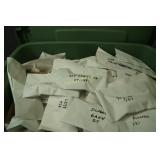 Tote of Antique Radio Parts, Very Organized!