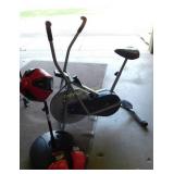 Exercise Bike and Punching Bag