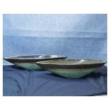 Pair of Unique Boat Shaped Decorative Dishes