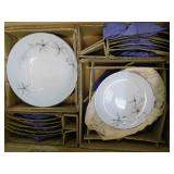 2 Boxes Of Fukagawa Dishes, 97 Pieces
