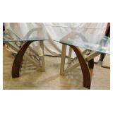 Ashley Furniture Modern Glass Top Side Tables