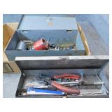 Metal Tool Boxes w/ Misc Tools