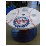 Wooden Spool Minnesota Twins Table