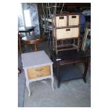 Lot of Stands and Decorative Storage