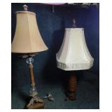 2 Unique Lamps w/Shades