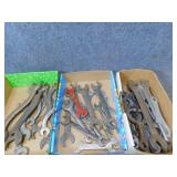 Large Lot Of Vintage Wrenches
