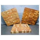 3 Acacia Chop Blocks