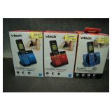 3 Vtech Cordless Answering Systerms