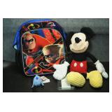 Incredibles Backpack, Plush Mickey Mouse
