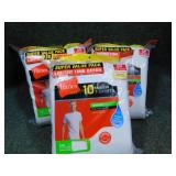 3 Pkg of Tagless T-Shirts Sz S