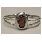 Nickel Silver Spiny Oyster Vtg Navajo Bracelet